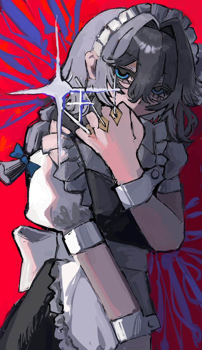 torutoru3000's tweet photo. 十六夜咲夜
#illustrationㅤ https://t.co/PM52ELvelI