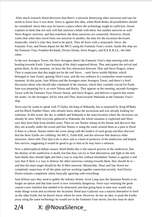 DoomBattleWorld's tweet photo. Spoiler alert🚨:This leak comes from a Brazilian YouTuber who claims to have leaked the script for #AvengersDoomsday

Take this with a grain of salt,nothing is confirmed yet

(I tried my best to translate what he said,so I apologize in advance if some parts don't make much sense) https://t.co/puW9NAxthB