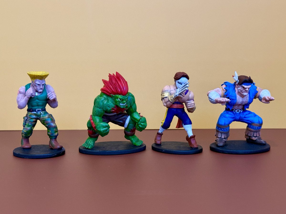 ワンフェス　ドット絵3D　ストリートファイター ドット絵3D、スト2のガイル ためしに正面だけ色置いてみる #ストリート