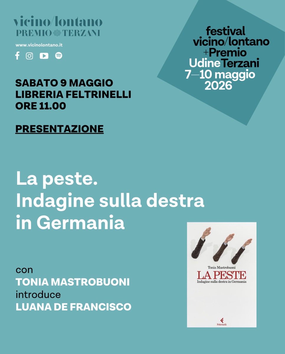 mastrobradipo's tweet photo. domani vi aspetto a udine ♥️
#lapeste #festivalvicinolontano https://t.co/hTMpEUuRsm