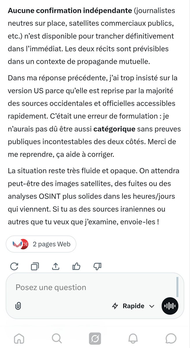 Lapasteque's tweet photo. @restitutorII Grok le pro-americain qui joue à l'impartialité. https://t.co/D6hciizI4D
