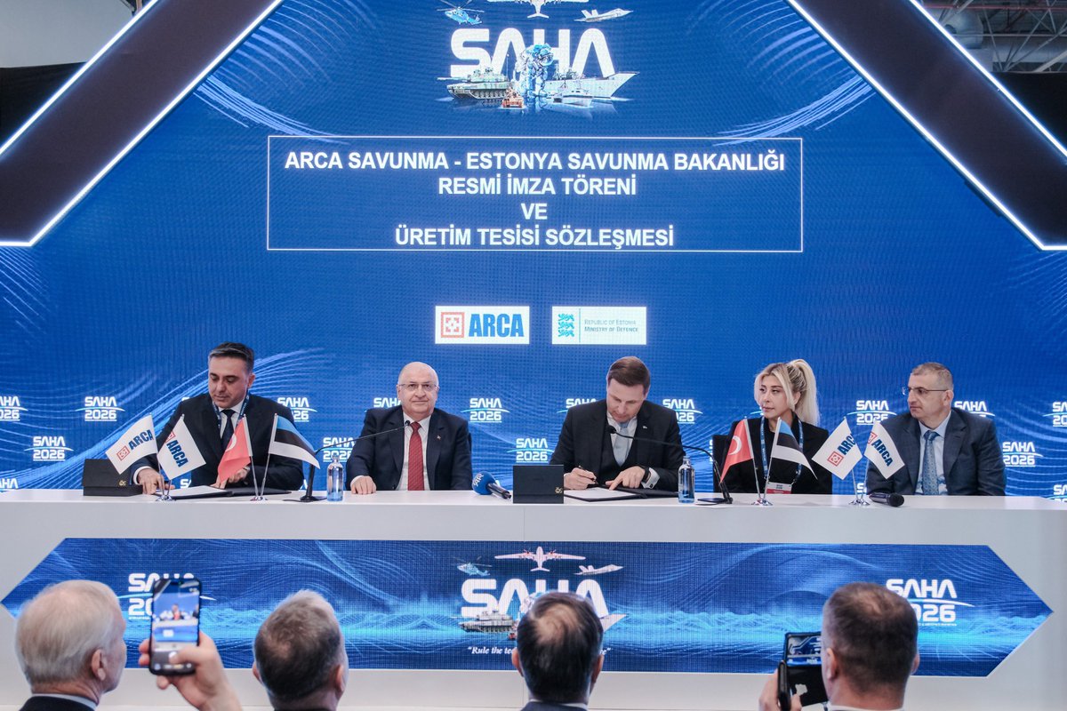 def_security's tweet photo. 🔴ARCA Defense Sets Record at SAHA 2026: 
🇪🇪Ammunition Production Facility with the Estonian Min of Def: $300 Million
🇺🇸Artillery Ammunition Contract with GMP (USA): $1.2 Billion
🇧🇬Artillery Ammunition Contract with VTIC (Bulgaria): $2.2 Billion
Total Contract Value: $3.7 Billion https://t.co/UoMOFiNDZG