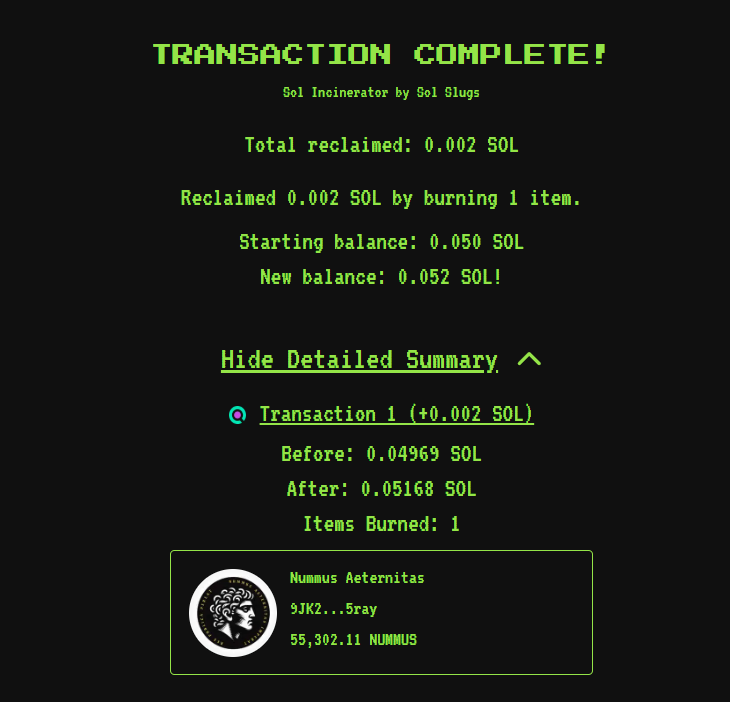 55,000 $NUMMUS. Burned. Gone. Eternal.

The Roman furnace never rests. Another 55,000 coins have been permanently removed from existence. <a href="/Torrino_DAO/">Torrino DAO</a> doesn't negotiate with inflation. 🏛️

The scoreboard so far:

⚡ 0.635 tBTC locked in the vault &amp; growing
🔥 1,355,000+ $NUMMUS