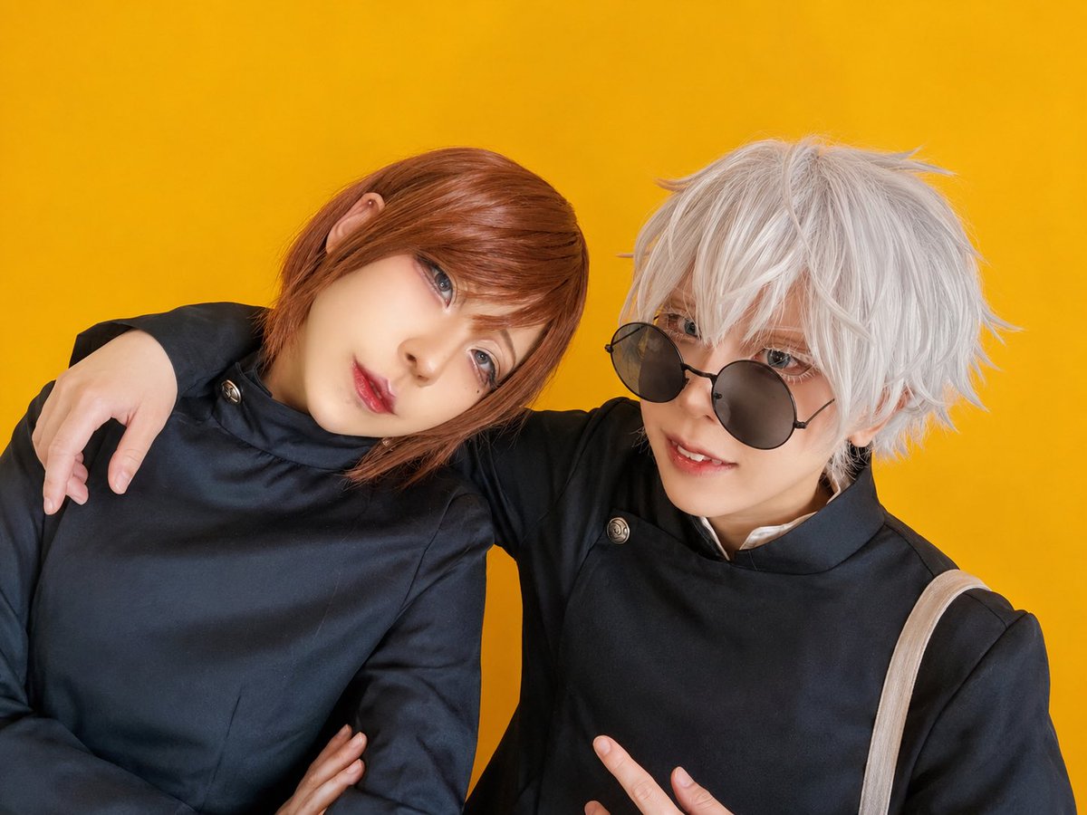 ちゃぴ男にお願いしてやってみた🥺
あとは俺が夏油やれば1人さしす写真を作るねん