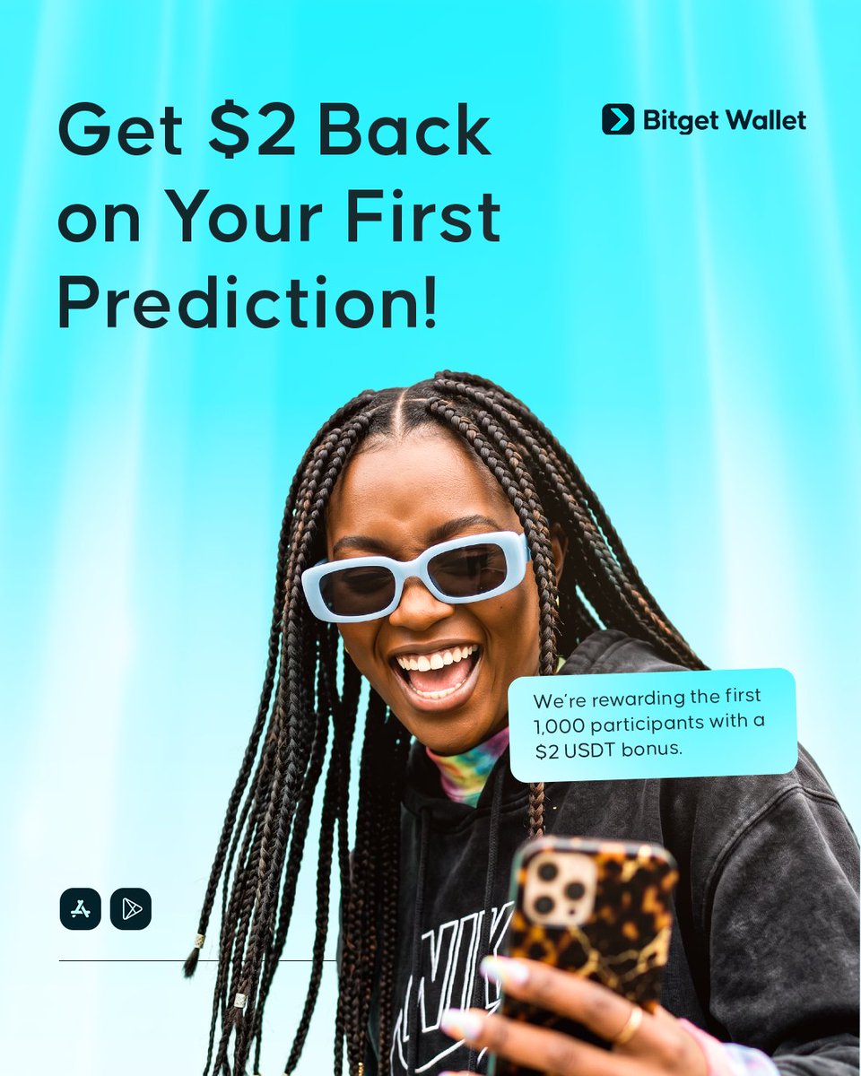 🎯 Get $2 Back on Your First Prediction Trade!

We’re rewarding the first 1,000 participants with a $2 USDT bonus 💰

How to claim 👇
1️⃣ Place your first prediction trade (min $2)
2️⃣ Fill out the form with:
• Bitget Wallet EVM address
• TxID + screenshot
• Your X post link
⚡