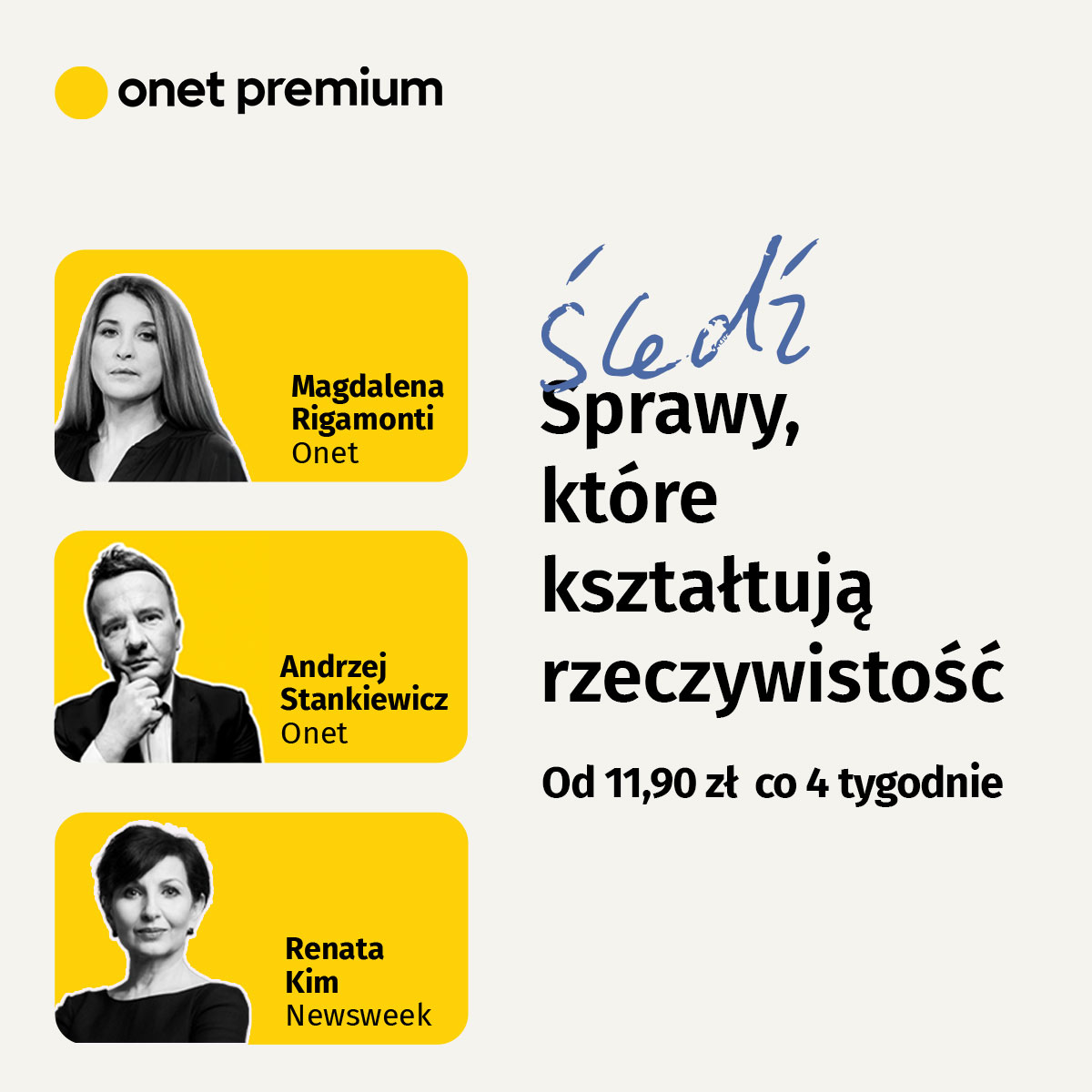 onetpremium's tweet photo. #autopromocja 📢 Zyskaj dostęp do treści z niezależnych źródeł i śledź sprawy, które kształtują rzeczywistość. 💡 Pakiet Onet Premium teraz dostępny od 11,90 zł co 4 tygodnie!

🟨 Subskrybuj już dziś ➡️ https://t.co/IGnGIIVBeY https://t.co/GMXQd48osp