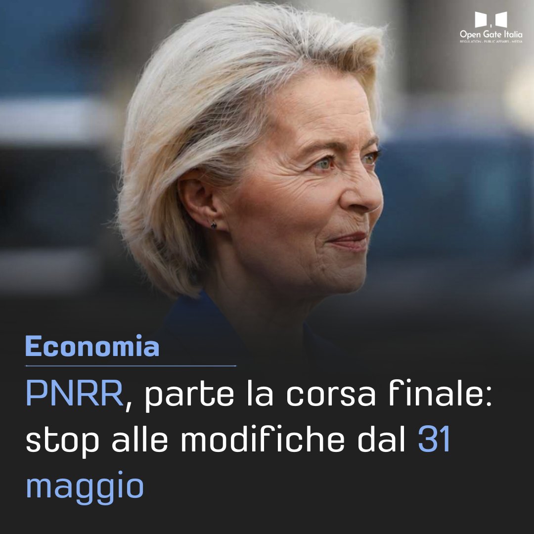 opengateitalia's tweet photo. 🔎 #WeeklyPills

Stop UE alle modifiche del #PNRR dal 31 maggio 2026. Tensioni Trump–Leone XIV, Rubio a Roma. #Mps: chat di 9 parlamentari, muro della maggioranza. Vertice su nucleare e legge elettorale, nomine ferme.

Il recap del #team di #OGI 👉https://t.co/sFyayJ94us https://t.co/1TdvB2HiI5