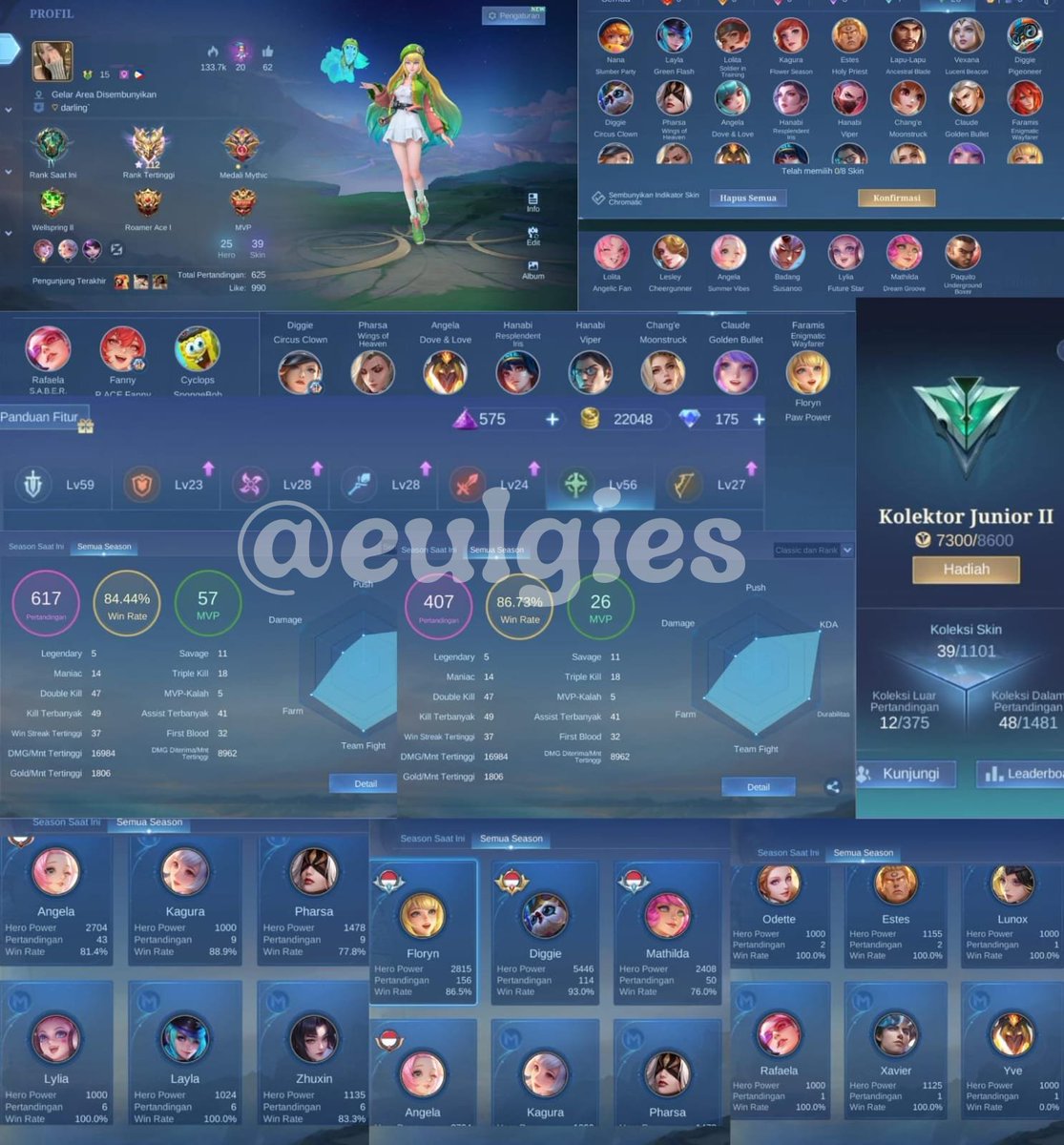 eulgies's tweet photo. wts akun smurf polosan immo

- ex immo 112
- bekas pemakaian cewe supp
- wr rapi 80-90% kecuali mathil pharsa 70+
- total match 600+
- skin cek pict
- region indo
- double dm &amp; cn masih avail
- safe allkos bisa ce

harga offer aja di dm 💌

t. wts wtb mlbb smurf mlbb https://t.co/PJ3B4xYzMt