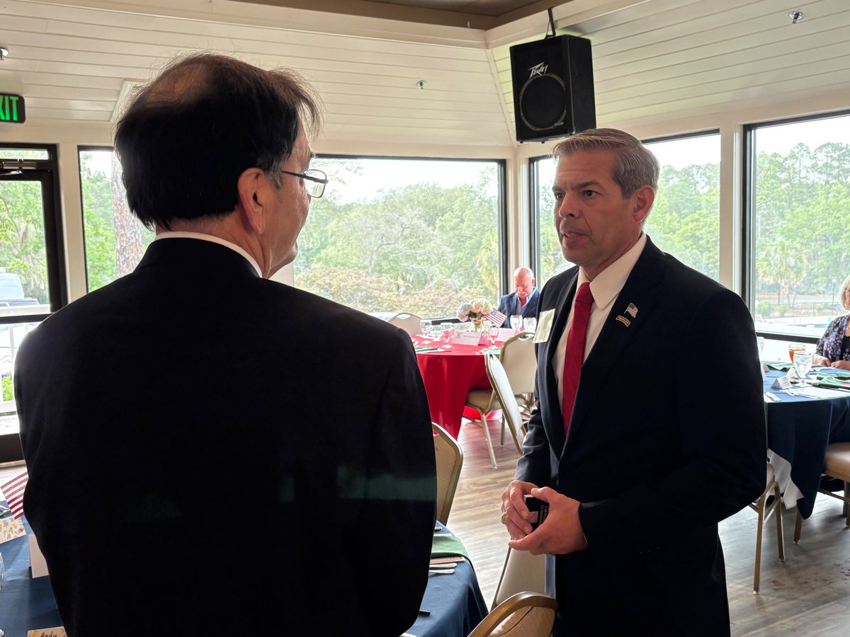 Vote_Montgomery's tweet photo. Last night’s Georgia 1st District Republican Gala was a great reminder of the strength of our Republican Party and the grassroots leaders who keep it moving.

To our District GOP leadership, county chairs, executive committees, volunteers, precinct leaders, and everyone who has worked so hard throughout this primary season, thank you.

You opened the doors, organized the forums, held the meetings, welcomed the candidates, and gave voters across this district the opportunity to ask questions, hear ideas, and decide for themselves who is ready to serve.

That work may not always make the headlines, but it is the backbone of our party.

Carrie and I are grateful for the hospitality, encouragement, and support we have received across the 1st District. We are working hard to earn every vote, one conversation at a time.

Early voting is underway. Vote Brian Montgomery for Congress.

Join Team Montgomery at https://t.co/kyiPYhynYQ.