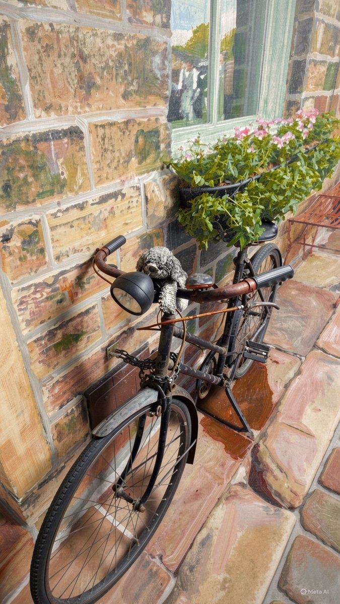 ArchiebyNature's tweet photo. Street of #Howarth #MyYorkshire 
A little editing on my pictures and they look like an artist 👩‍🎨 has painted them.

Hello Friday. 
🍀🦋🌸🚶🏻‍♀️🚏🚲 https://t.co/ly6fcXXdHO
