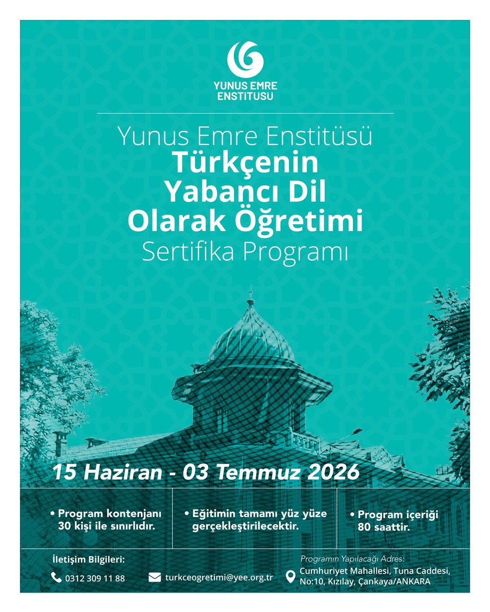 Yunus Emre Enstitüsü tweet media