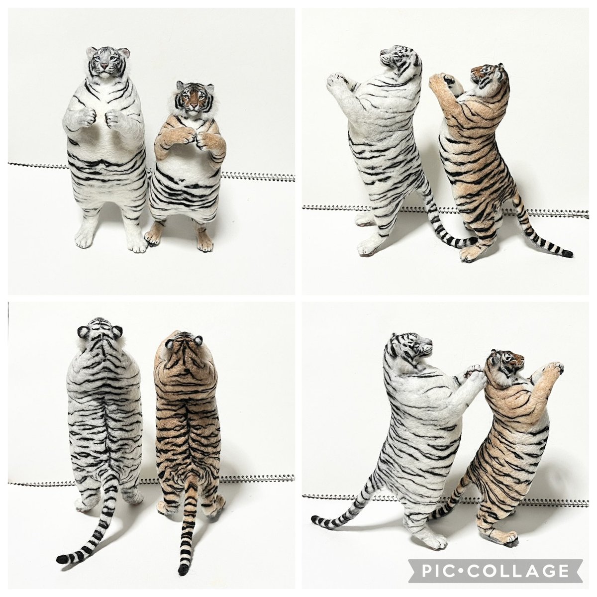 morimomorita's tweet photo. トラ達の模様入れ終わりました！ https://t.co/OobgtjYRwZ
