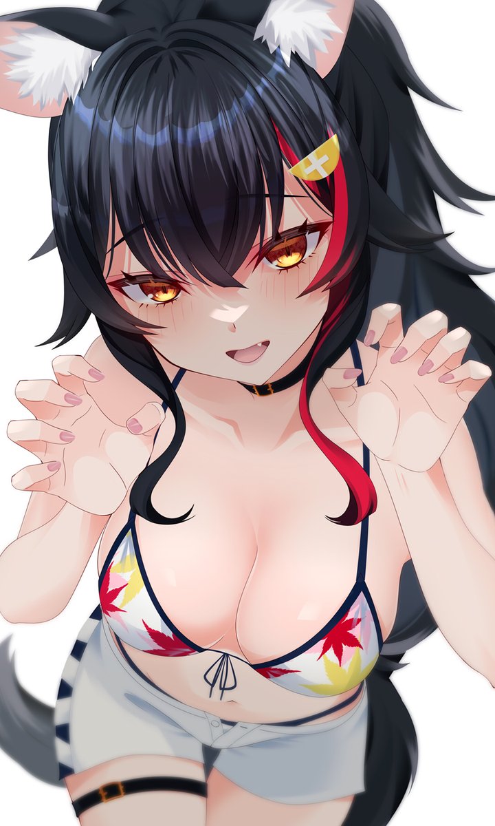 大神ミオ 「水着ミオしゃ!! #みおーん絵」|きこ｡のイラスト