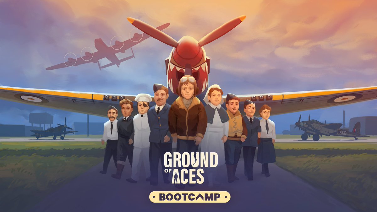 BlindflugStudio's tweet photo. GROUND OF ACES got its 5th Major Update, titled "Bootcamp"!

📖 New Tutorial Mode
🎖️ Expanded Quest System with Rewards
🪖 25+ New Props
✈️ P-40 Kittyhawk &amp; more in the FREE DLC “Wings of Valor���
🫡 35% discount in the WWII Games Sale https://t.co/D7T9YbDGDz