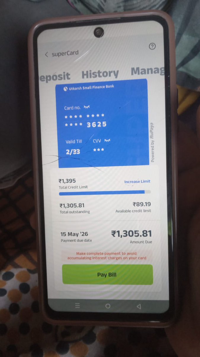 i_yusss's tweet photo. Money is deducted and reversals are shown in history, yet my available limit is stuck at ₹89.19. This is unacceptable and feels like a scam. Resolve this immediately https://t.co/nE69RjfdaQ