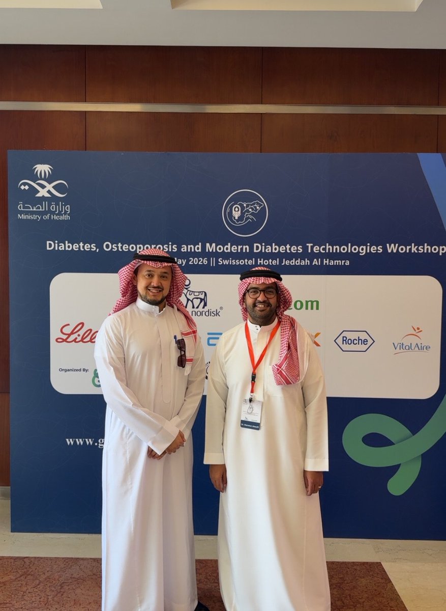 M_Ourfi's tweet photo. سعدت بحضور ملتقى السكري و هشاشة العظام و تقنيات السكري الحديثة و القاء محاضرة " مستجدات التعامل و الخيارات العلاجية لمرضى دهون الكبد" و لقاء الزميل المبدع د/عبدالرحمن بخاري @DrAAB1987 

كل الشكر  للادارة العامة لشؤون المراكز المتخصصة بوزارة الصحة على الدعوة الكريمة https://t.co/jccHf9iLaR