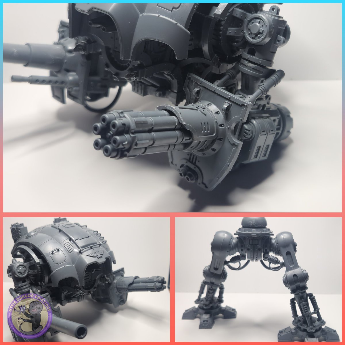 PaintingsDragon's tweet photo. Hello everyone, started me new project a knight crusader for house Terryn all the building done for the moment now its the under coat. Looking forward to painting this. #Warhammer40K #warhammercommunity #painting #houseteeryn #imperialknight #imperialknights40k #tabletopgaming https://t.co/PYOjOIiKy5