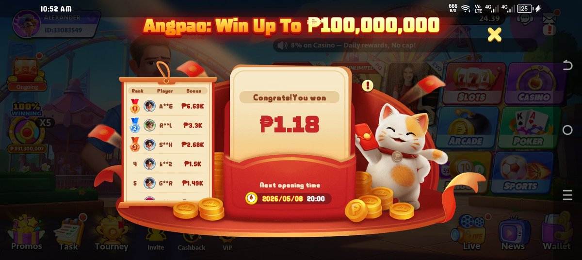 AlexanderO41219's tweet photo. @PTGamingph ID: 33083549
#PTGamingAngpaoGiveaway 
@BarnedoLiezel 
@angelqueensol 
@chxe2000 https://t.co/1t247lYF39