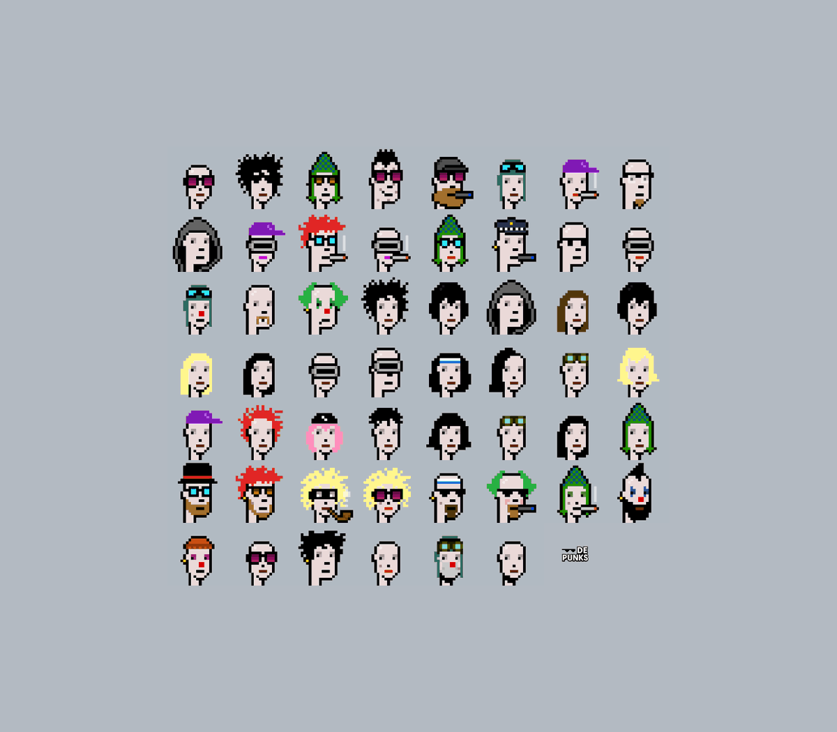 depunksClub's tweet photo. DePunks are truly a Punks V3

❌ No distortion
❌ No slop
✅ Every Trait is treated as Original

Our members are creating new unique outputs that were never born in the first contract.

But, we want more!
We'll make DePunks a face of the agentic economy!

Albino listed grid! https://t.co/ElzVF9ULm0