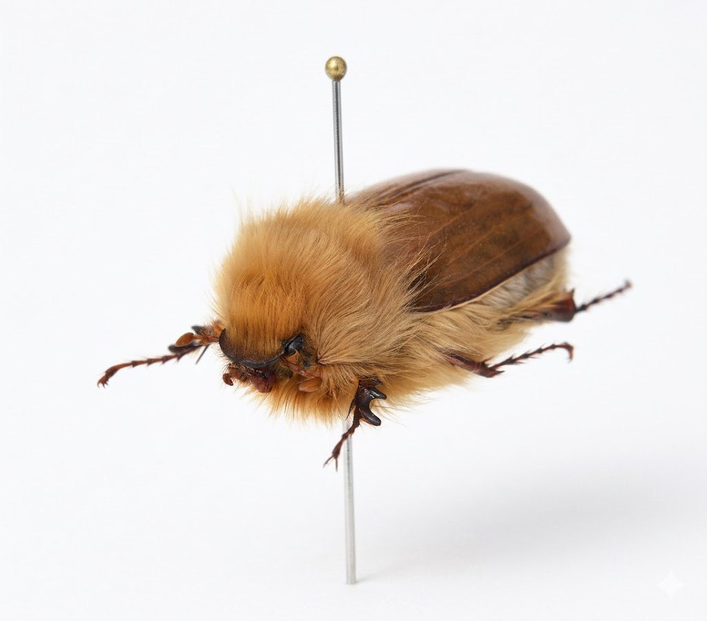 新着標本】 ふわふわのたてがみをまとった 「ライオンコガネ」が入荷