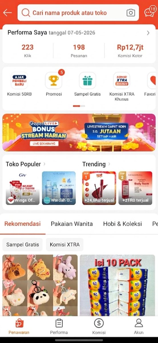 TekotokShop's tweet photo. WOWW GILA TEMBUS 10 JUTAA
Semoga lancar terus kedepannya dan TerimaKasih kepada Konsumen-konsumen yang udah membeli dari link Affiliete saya.

Ayoo yang mau join Class Affiliete CUMAN 5K sd 10K LOH, di ajarin sampe berpenghasilan ratusan bahkan jutaan🔥
#affilieteshopee #zonauang https://t.co/aXvpr53XNW