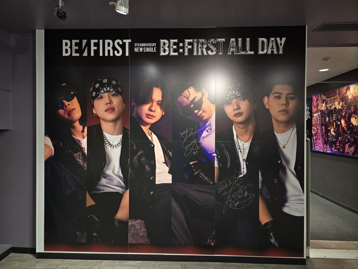 5/7💿BE:FIRST JUNONくん タワレコ渋谷訪店4️⃣ 大型パネル写真