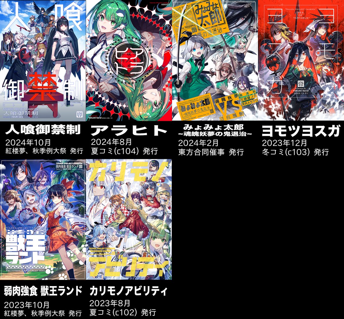 例大祭新刊(2冊)『ムガムビル11』『紅十字血液検査センター』や既刊