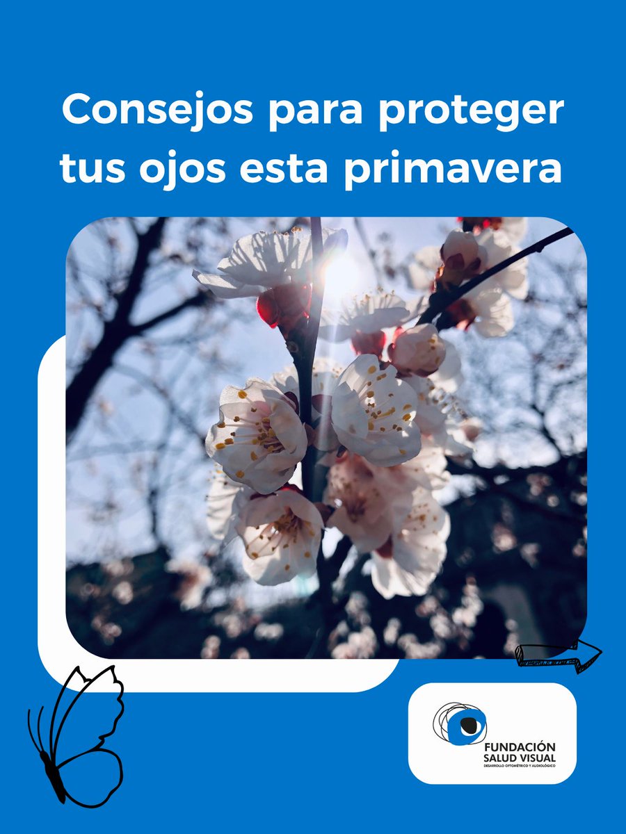 funsavi's tweet photo. 🌸👁️ Durante la primavera se produce la dispersión del polen, lo que puede provocar conjuntivitis alérgica.

ℹ Desde Funsavi, te dejamos estos consejos para calmar las molestias que provocan de forma temporal estos síntomas. https://t.co/NEDJ1jdMPy
