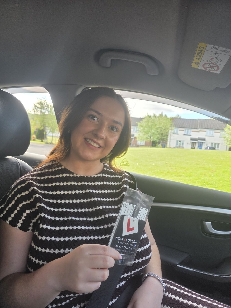 SeanLeonardADI's tweet photo. Well done Aoibhe O'Reilly passing your driving test. Beep beep. Have a good weekend.

Great drive, Congrats and safe driving for the future ahead 

Hard work paid off, go now and be safe and enjoy

LEARN WITH LEONARD
  A Skill 4 Life 

Could you be the next success. 
Pm for info https://t.co/qCkL3Av2aZ