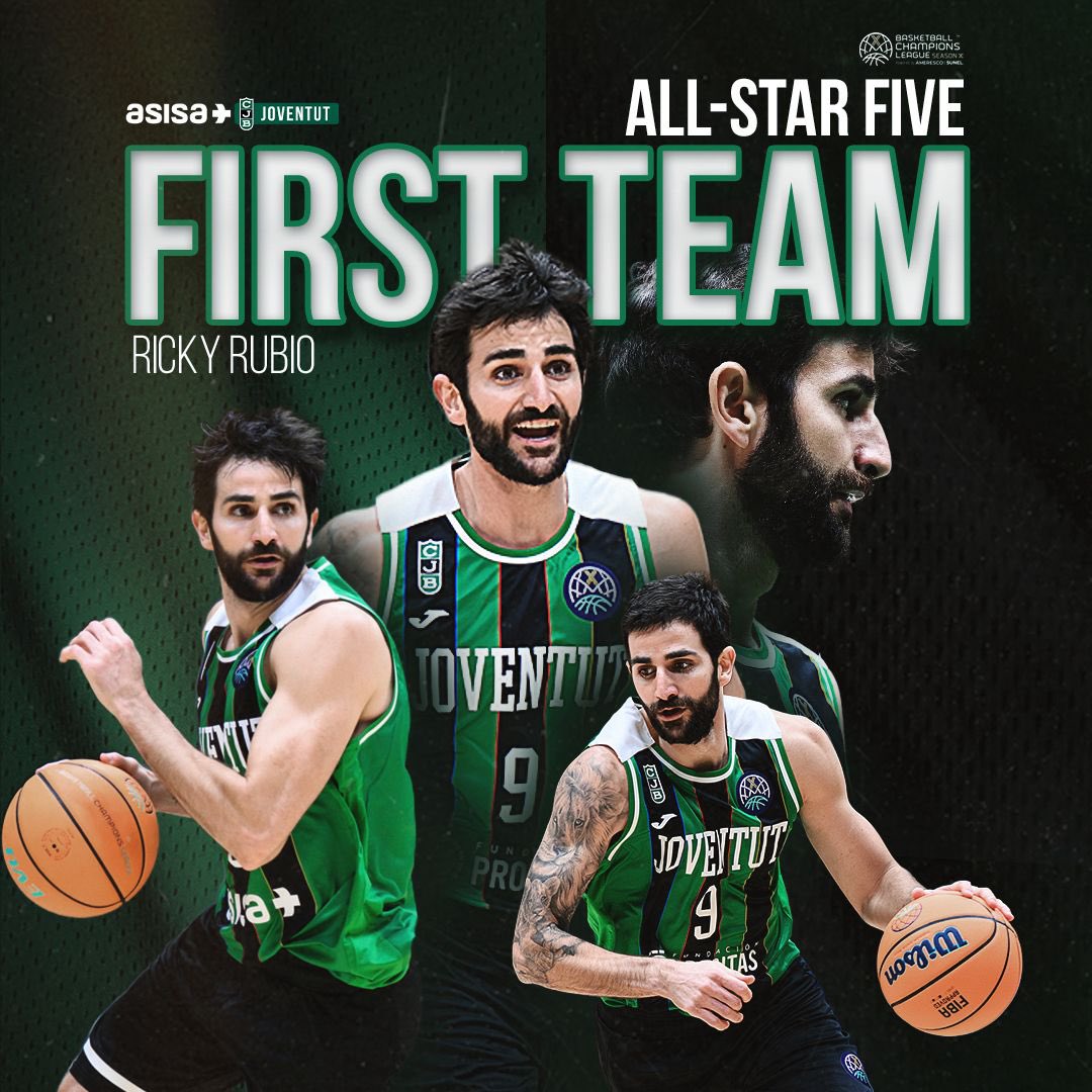 ⭐️ 𝐑𝐈𝐂𝐊𝐘 𝐑𝐔𝐁𝐈𝐎, 𝐌𝐄𝐌𝐁𝐑𝐄 𝐃𝐄𝐋 𝐌𝐈𝐋𝐋𝐎𝐑 𝟓 𝐃𝐄 𝐋𝐀 𝐁𝐂𝐋 💚🖤

📈 13'4 punts, 5'8 assistències i 16'8 de valoració

#CityOfBadalona #BasketballCL