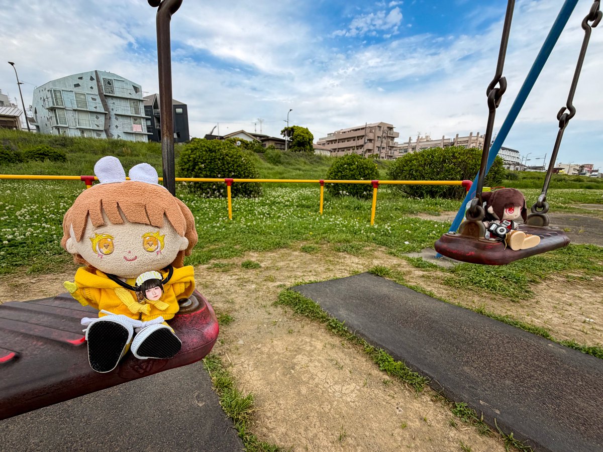 スーちゃん 月のブランコ これがきゅるちゃんが漕いだブランコ♡