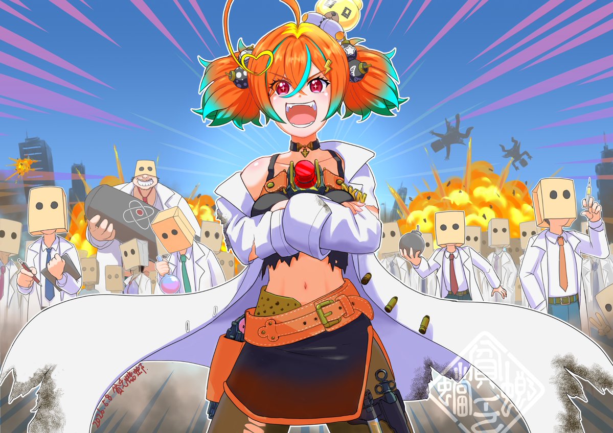 「しゅーーごーーー！」の声に応えるみちゅ研。
…いったい何を研究してるんだろう？

#ぽんみちゅあーと
