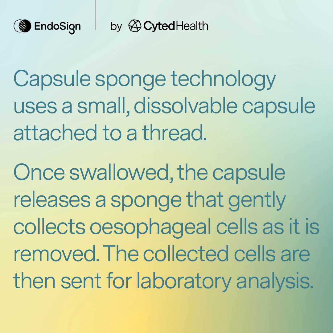 CytedHealth's tweet photo. What is the difference between capsule endoscopy and capsule sponge technology?

Explore more of our frequently asked questions:

#UpperGI #Diagnostics #OesophagealCancer #Reflux #Endoscopy https://t.co/q8GBhczdhF
