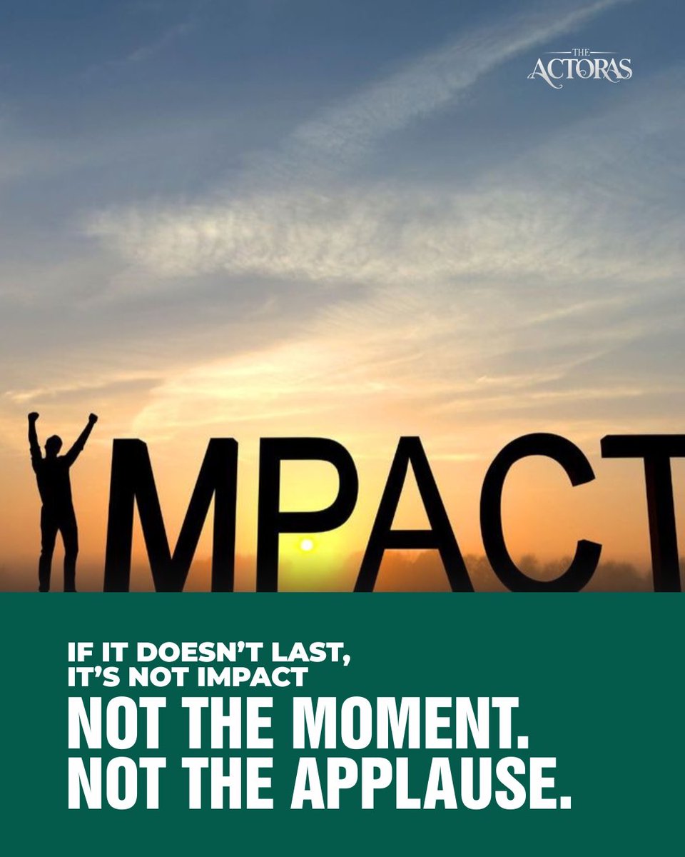 theactoras's tweet photo. What  remains after the applause fades?
Real impact continues.
In opportunities that stay open.
In systems that keep working.
In communities that become stronger

At The Actoras, we believe impact should remain long after the attention is gone.

#TheActoras
#ImpactThatLasts https://t.co/jMjz17ei6w