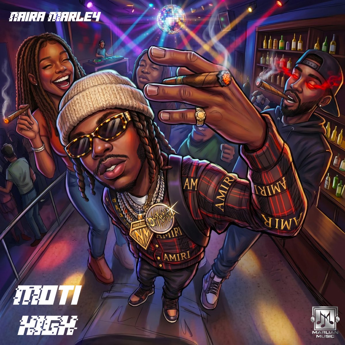 _boydanszn's tweet photo. NEW @officialnairam1 MOTI HIGH 🍃 OUT NOW!!🔥

ART BY ME!

#illustration #Algérie #motihigh #nairamarley #art #music https://t.co/v4AgoFiGDD
