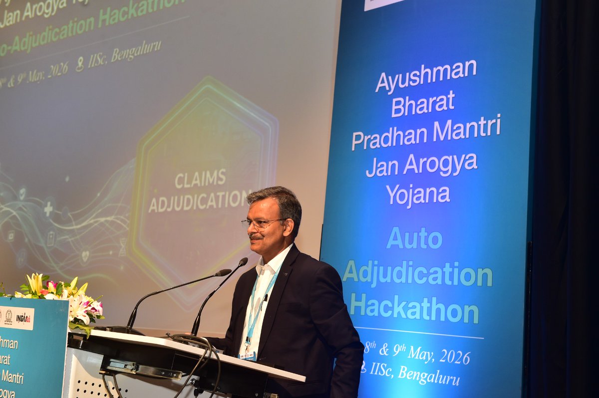 AyushmanNHA's tweet photo. #AutoAdjudicationHackathon
“With nearly 40,000 claims processed daily under PMJAY, efficiency makes a huge difference. The average claim processing time has come down from 20 days to 4 hours,” said Dr.@Sunil_Barnwal, CEO NHA, while highlighting the role of AI &amp; auto-adjudication. https://t.co/CyktbAFbeT