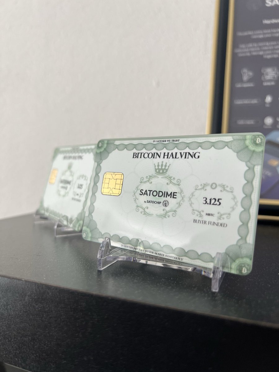 btcmetropole's tweet photo. Still building signals for sovereignty.
Don’t forget to Check out how security meets art and collectibility
https://t.co/J4nhbYpIiN
@satochip #satochip
#hardware #bitcoin #bitcoinhub #einundzwanzig https://t.co/3zvuoeUGiv