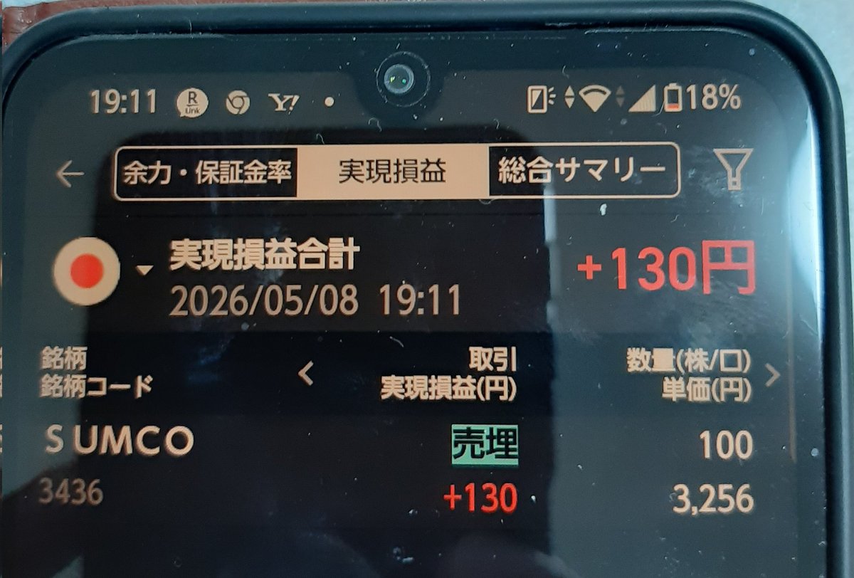 本日のデイトレ 久しぶりのデイトレ ジュース代 未来の種まきS株