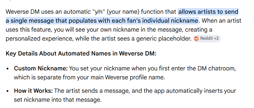 idk if y'all trying to rage bait the fandom or y'all just too dumb and ignorant. like wdym you assumed that the weverse dm is not messages from the members itself but the staffs and ai? is it your first time in the internet world? 😂hope this people know that weverse dm has an
