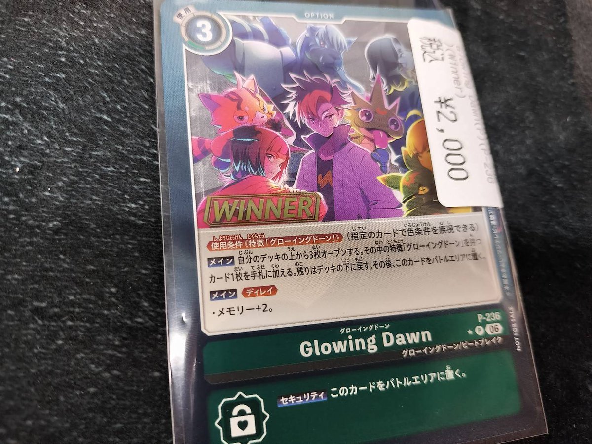 💻🆕デジカ入荷しました！🆕💻 Glowing Dawn(P-236)(Winner