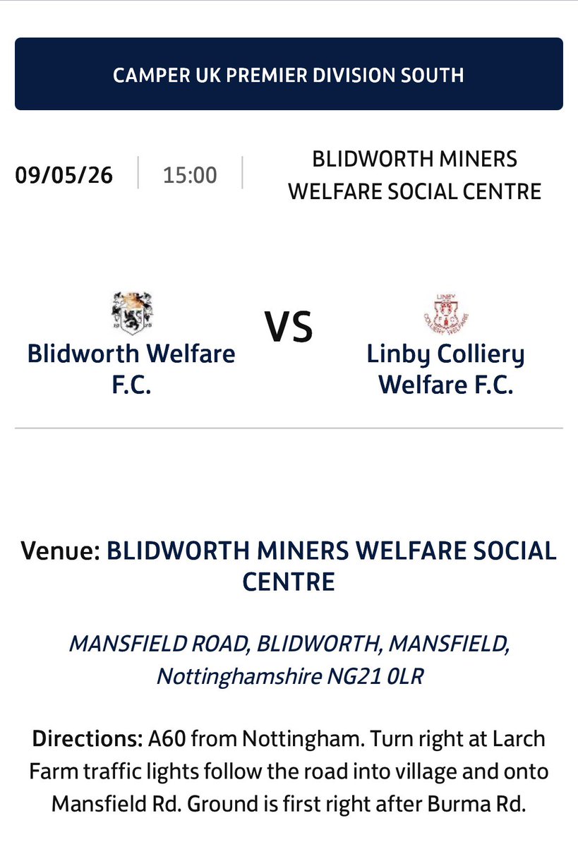 Linby Colliery Welfare FC tweet media