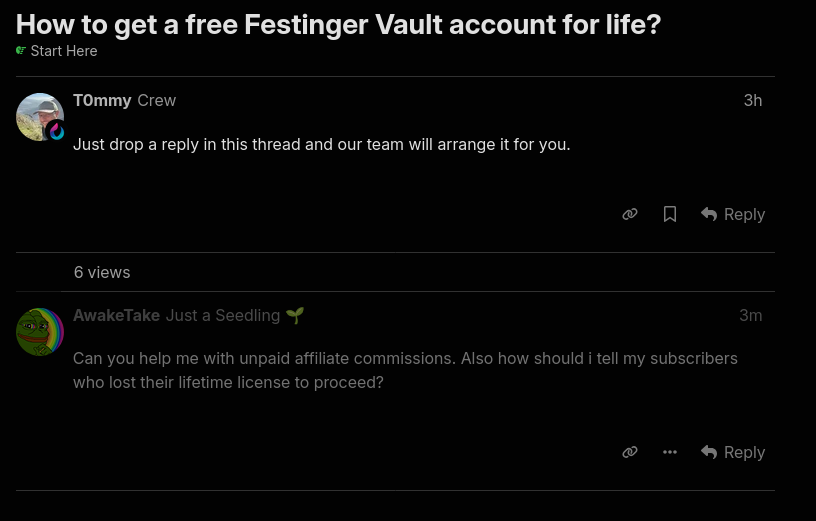 HugoCNobre's tweet photo. @grootmadehq Censored... No response. Still using my embedded YouTube video in your homepage. People are commenting on YouTube that they lost their lifetime licenses. https://t.co/Z8hDZn8unj