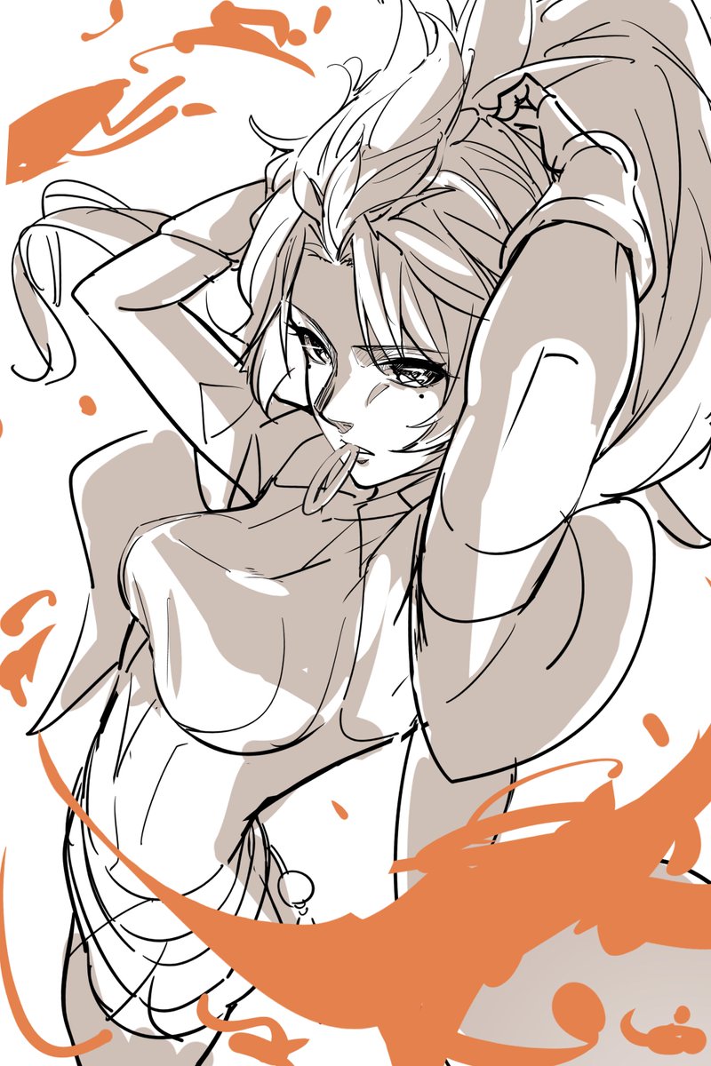 しばらく仕事で0から絵を描いてなかったので、フリーの仕事着手前にリハビリでアンランrkgk
#Overwatch #Wuyang #オーバーウォッチ