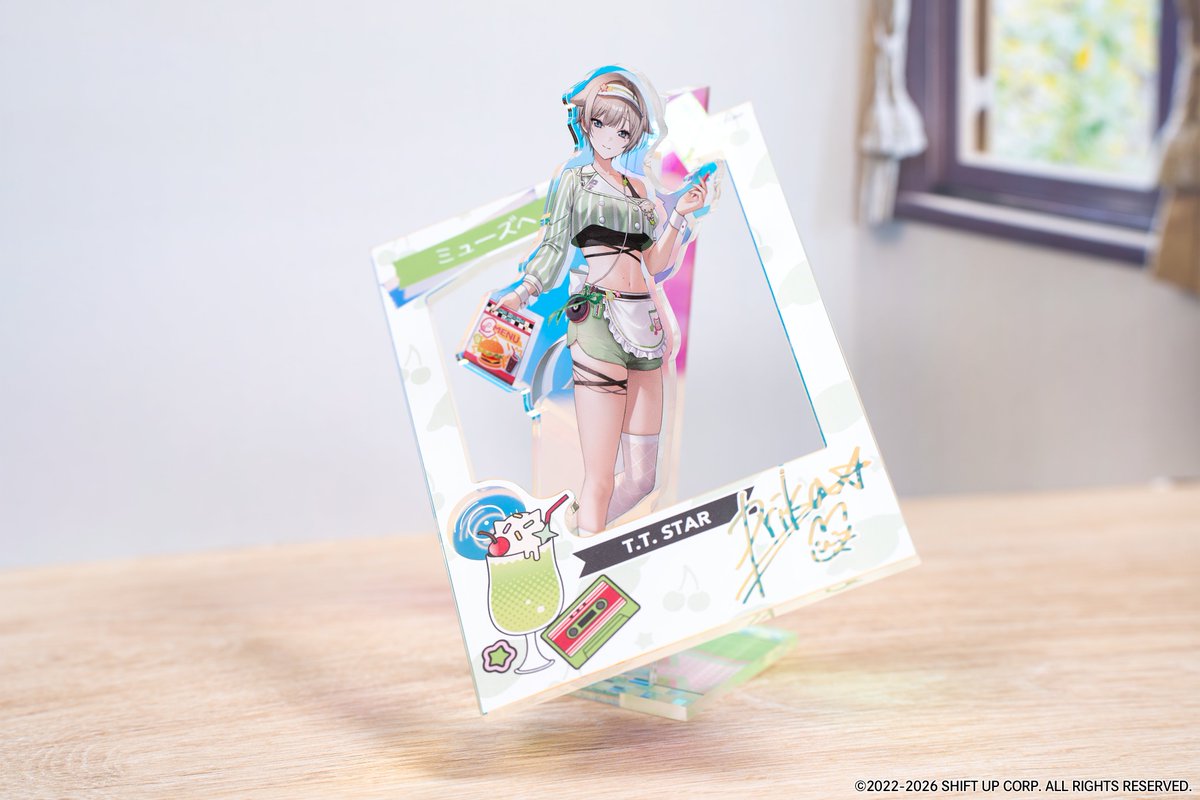 NIKKE × TOWER RECORDS CAFE】 ／ 💚Pop+Frame オーロラアクリル