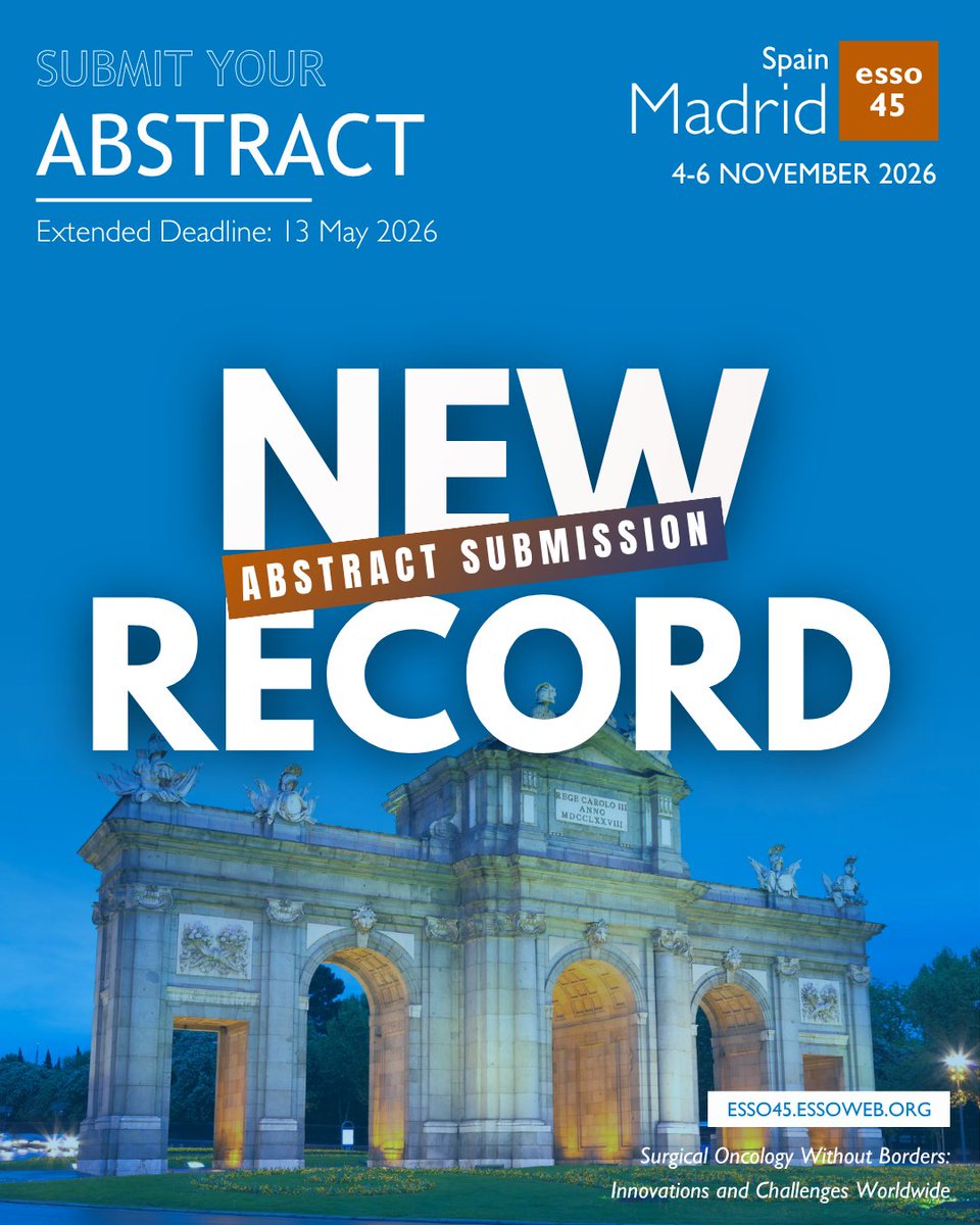 European Society of Surgical Oncology (ESSO) tweet media