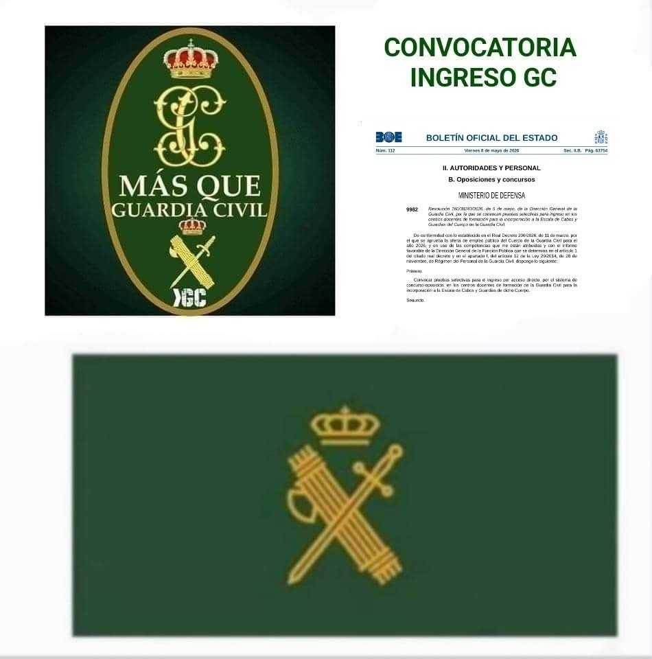 MqGuardiaCivil's tweet photo. Convocatoria #Ingresogc2026
https://t.co/BX0MK634Al
#ingresogc #OpositorGc
#ObjetivoBaeza
#ObjetivoValdemoro
#oposicionesgc
#guardiaciviloposicion
#objetivoguardiacivil
#ingresoguardiacivil
#oposicionesguardiacivil
#oposicionesgc
#cabosyguardias
#ingresoguardiacivil https://t.co/P5xPlHo4K4