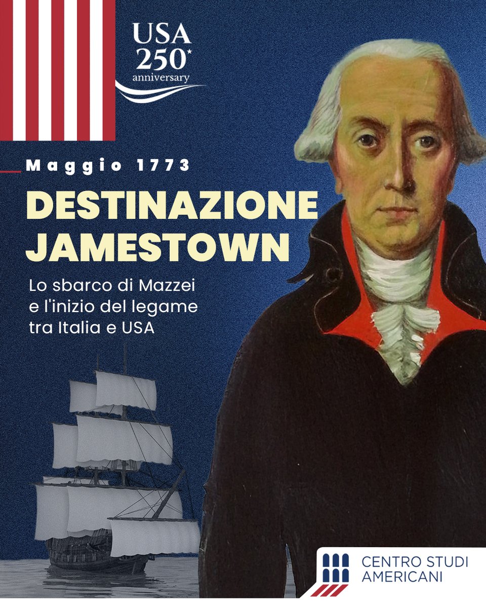 centrostudiusa's tweet photo. Maggio 1773: Mazzei arriva in Virginia 🇮🇹🇺🇸. Portò l'anima della Toscana nel cuore della futura democrazia. Leggi l'approfondimento https://t.co/eX2HXW8ytT https://t.co/JK9JU1wM6l