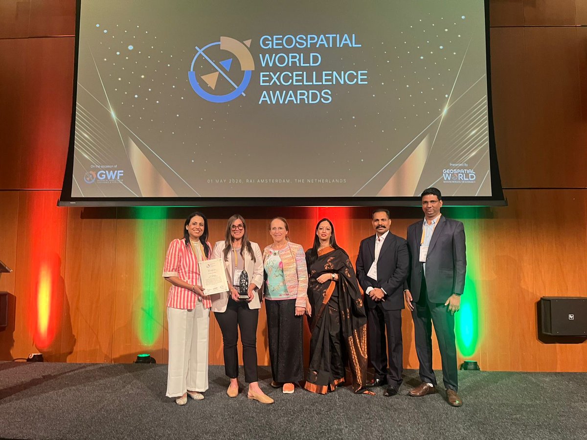 tech_mahindra's tweet photo. We are delighted to announce that @tech_mahindra has been honored with the Geospatial World Excellence Award for Excellence in #Utilities.

Our Altavec AIMS Platform has been recognized for its exemplary use of geospatial technology, combining advanced analytics, remote sensing, and digital solutions to enhance infrastructure monitoring and asset management.

This recognition reinforces our commitment to driving smarter, data‑driven, and resilient utility operations through continuous #innovation.

Know more: https://t.co/memdKl1UU9

#ScaleAtSpeed #Geospatial #GIS #DigitalTransformation