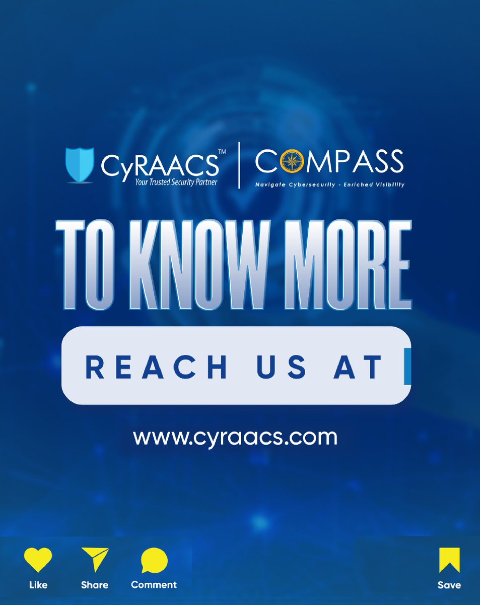 CyRAACS's tweet photo. At @CyRAACS, we help organizations move from point-in-time compliance to continuous security.  

Ready to strengthen your compliance strategy? Connect with us today.

#CyRAACS #ContinuousCompliance #CyberSecurity #RiskManagement #Compliance #CyberResilience #Infosec https://t.co/SdpxUA3bUH