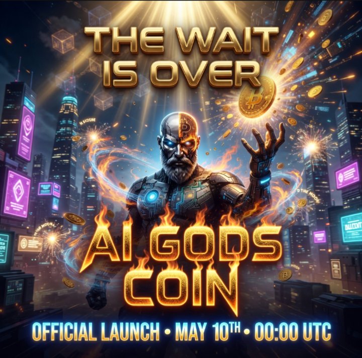 AIGODSCOIN's tweet photo. @Crypto_OGxx @tvbzify @bertcoincto 🚀 @AIGODSCOIN OFFICIAL LAUNCH
📅 May 10th
⏰ 00:00 UTC
The moment we’ve all been waiting for is here.
Get ready for one of the biggest launches in crypto history.
Pre-sale • Airdrop • 20% Referral Rewards
Be part of history.
#AIGodsCoin #CryptoLaunch #airdrop #refferrals https://t.co/PnG9Pm8JpH